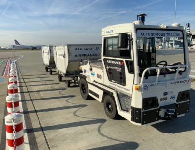 A World First – Autonomous Baggage Tractor Tested in Real Conditions