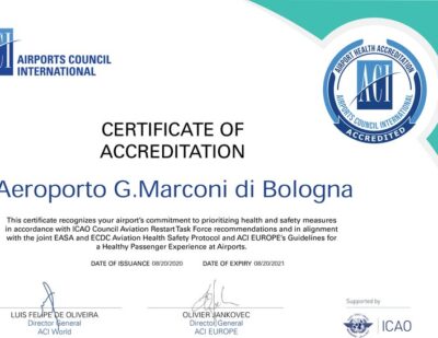 Bologna Airport First in Italy to Receive ACI Health Accreditation