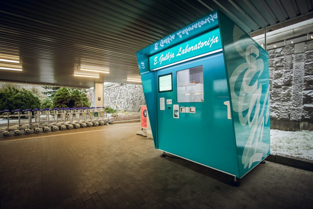 contactless testing point Riga Airport covid-19 test