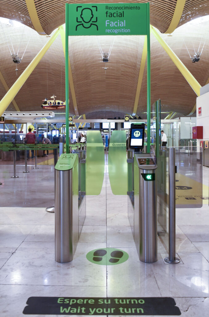 Facial Recognition madrid airport aena biometric detection