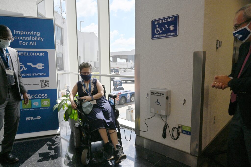 mia wheelchair charging stations