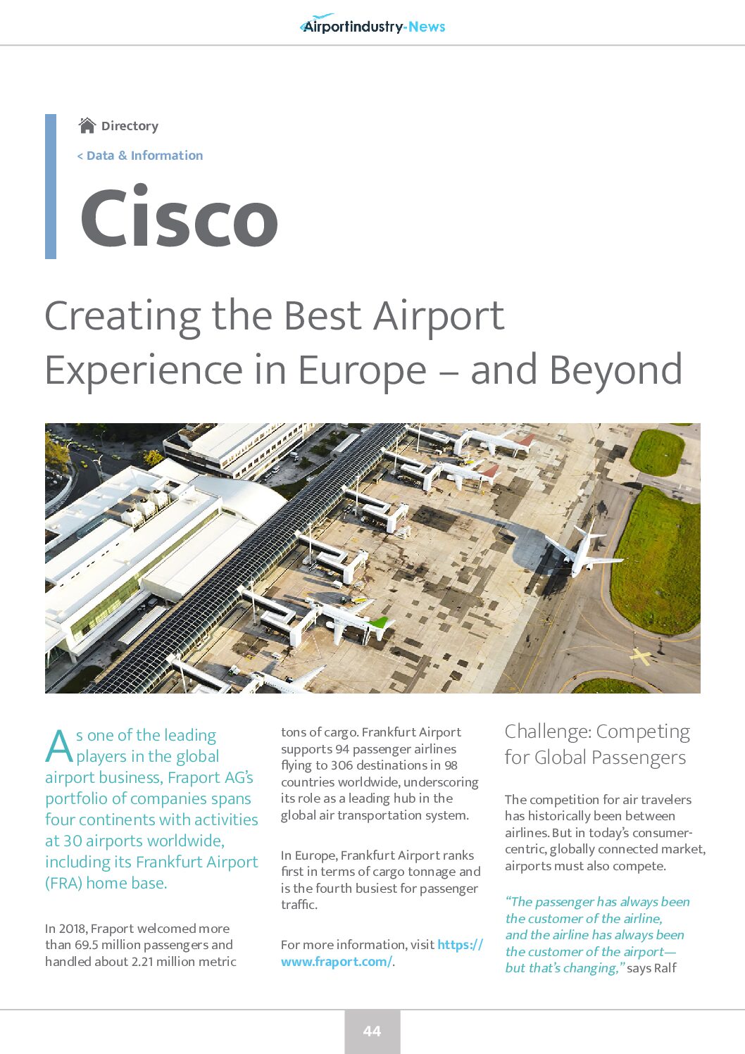 Creating the Best Airport Experience in Europe – and Beyond