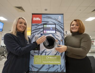 Reverse Vending Machines Touch Down at Glasgow Airport
