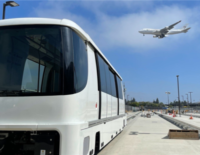 LAX Unveils First Train Car for Automated People Mover