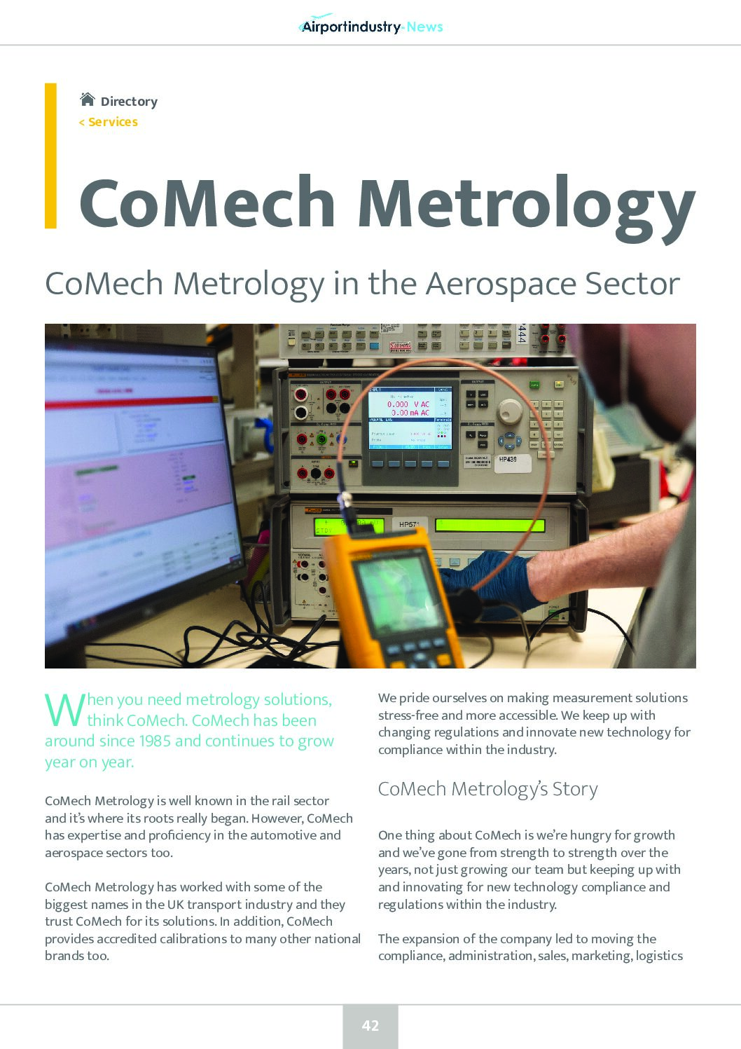 CoMech Metrology in the Aerospace Sector
