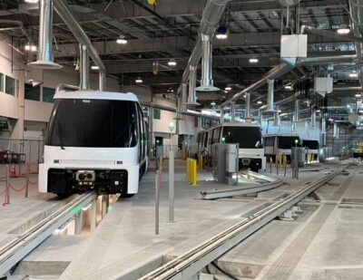 LAX Electrifies APM Track at Maintenance & Storage Facility