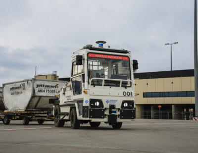 Fraport Trials Autonomous Baggage and Freight Tractors at Frankfurt Airport