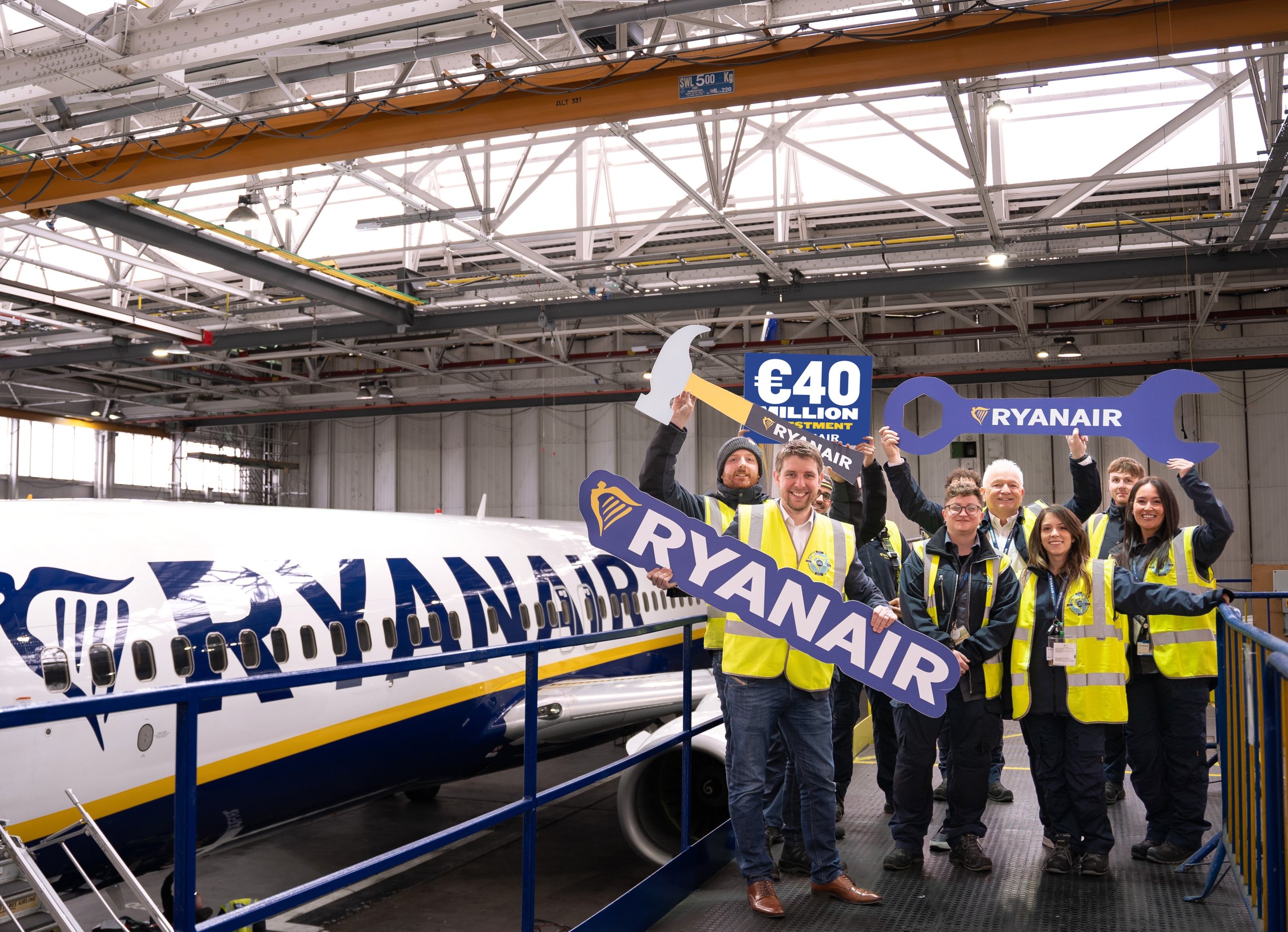 Ryanair announces new €40 million aircraft maintenance facility in Dublin