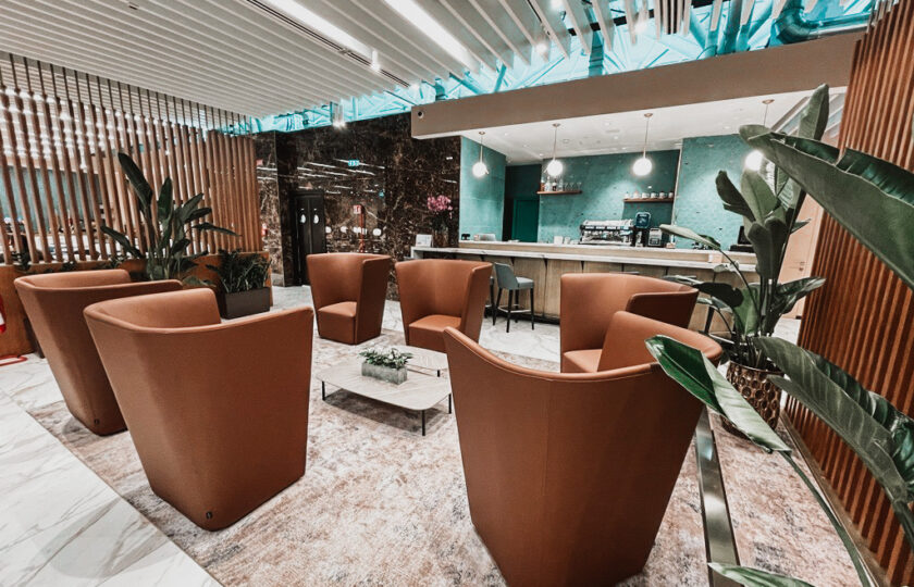 Plaza Premium lounge in the Leonardo Da Vinci-Fiumucino Airport