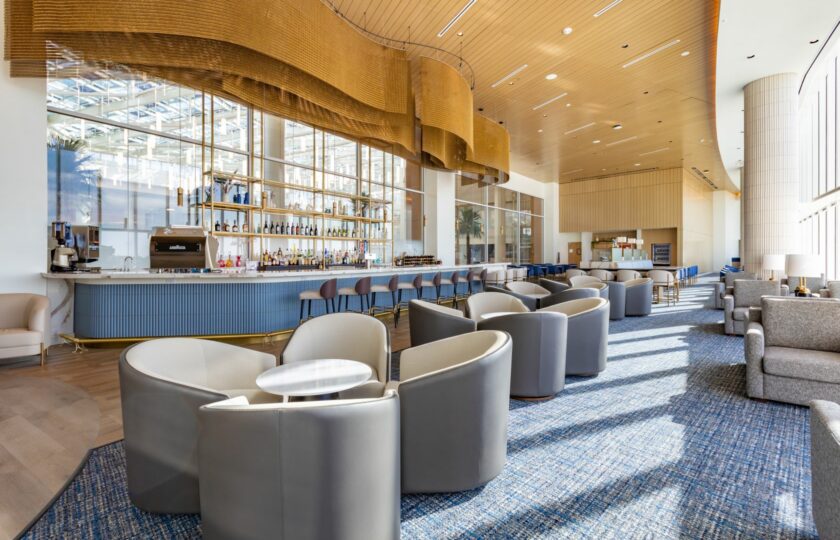 The Plaza Premium lounge at Orlando International Airport