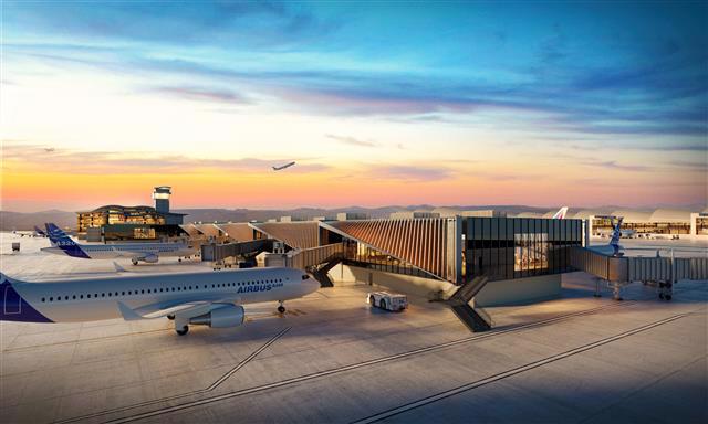 Rendering of LAX’s Midfield Satellite Concourse (MSC) South