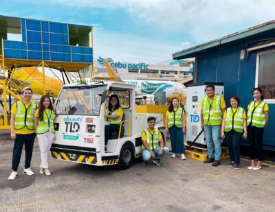 Philippines: Cebu Pacific Trials Electric Baggage Tractor