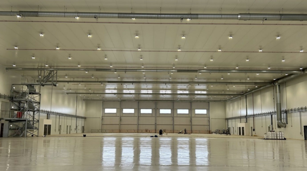 Inside of the hangar