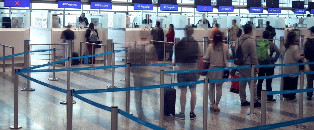 Border Control at Helsinki Airport