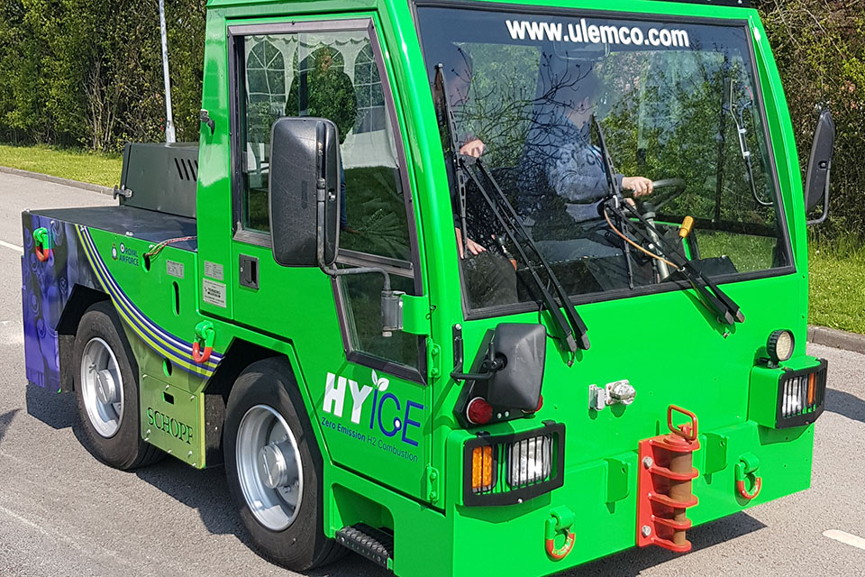A hydrogen-powered vehicle developed by ULEMCo