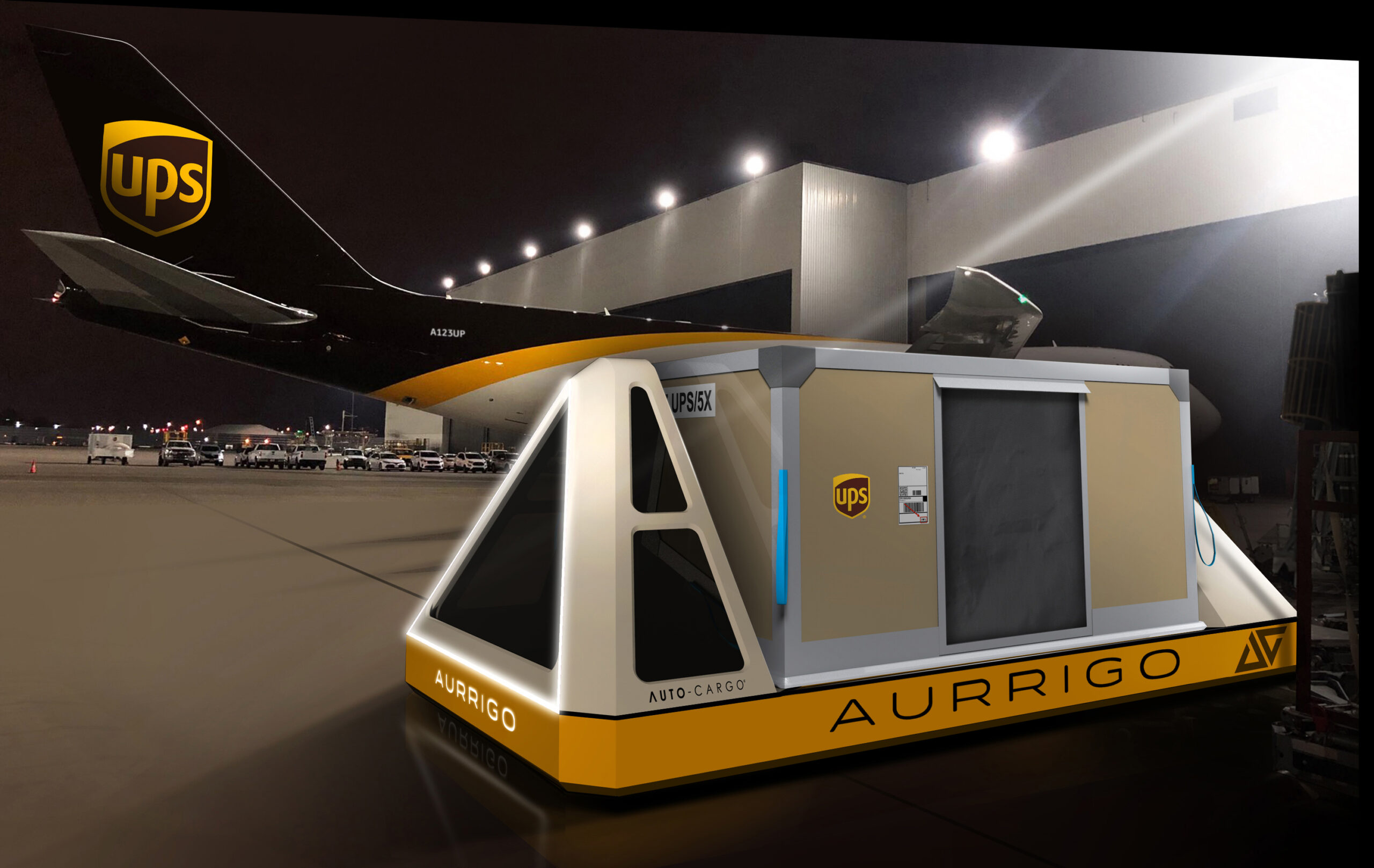 Artistic rendering of the autonomous electric cargo vehicle
