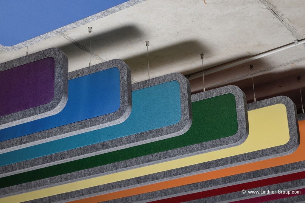 Rainbow ceiling baffles