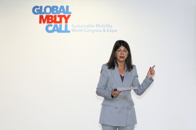 The Aena Director General for Commercial and Real Estate, María José Cuenda at Global Mobility Call