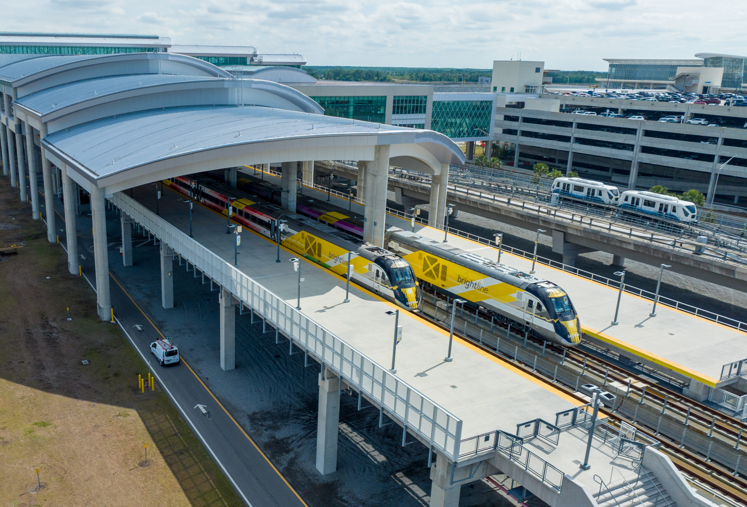 The new Brightline platforms at MCO