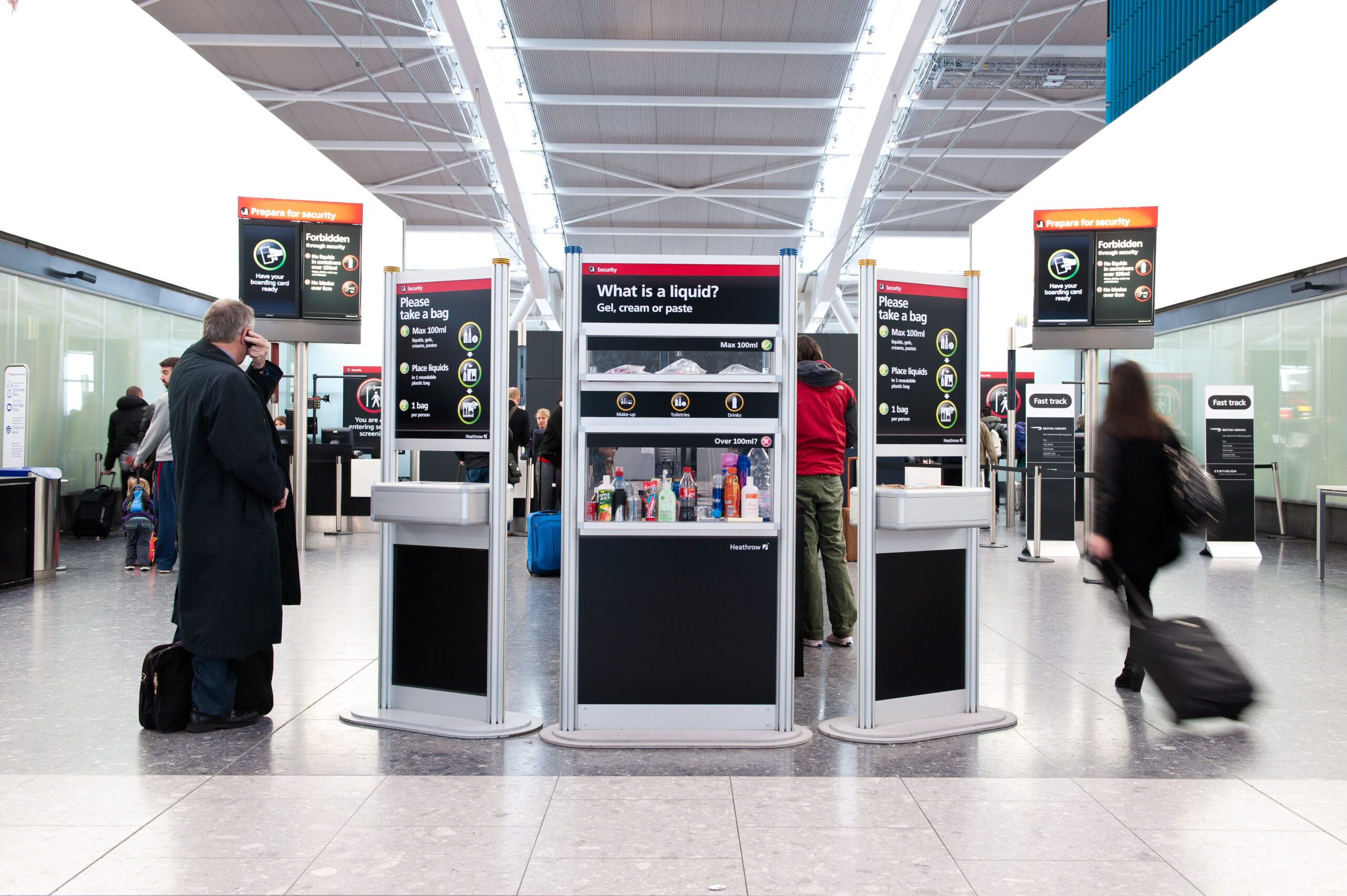 Pre-security at Heathrow Airport