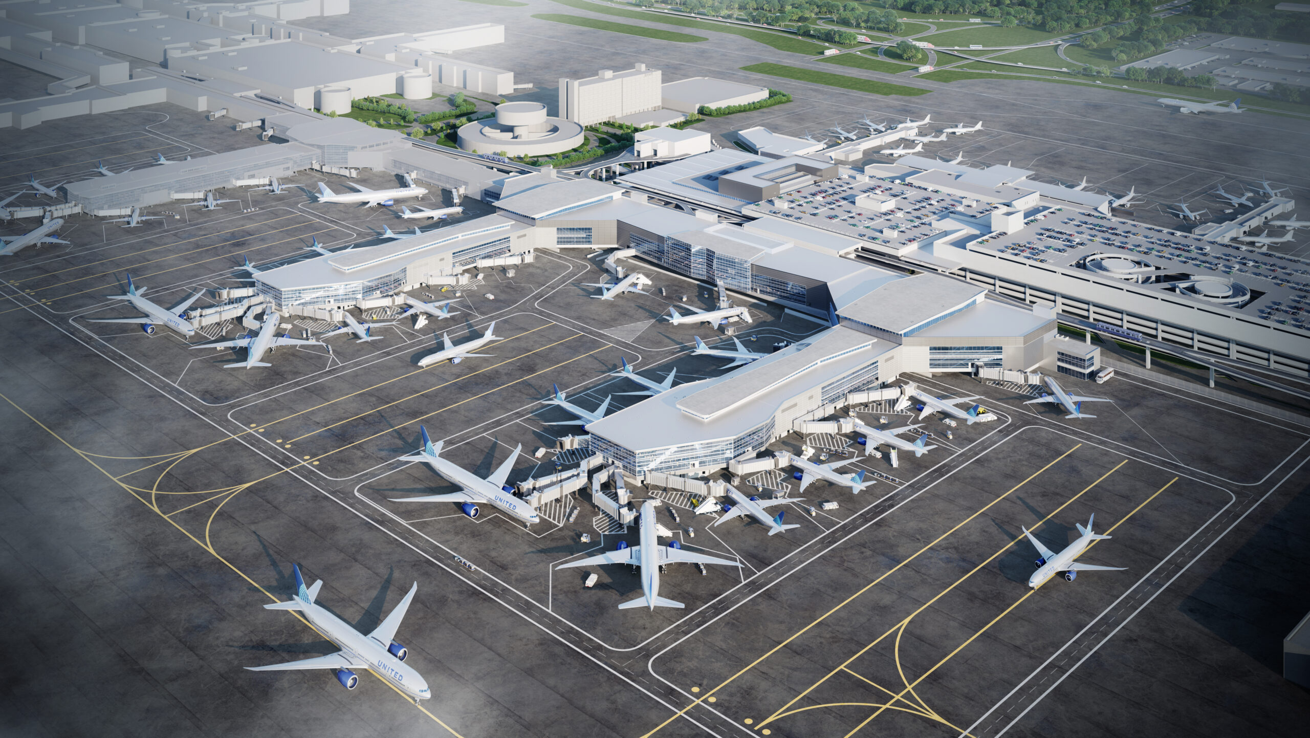 IAH Terminal B Transformation Program to accommodate a projected 36 million future passengers with brand new gates and amenities for travelers