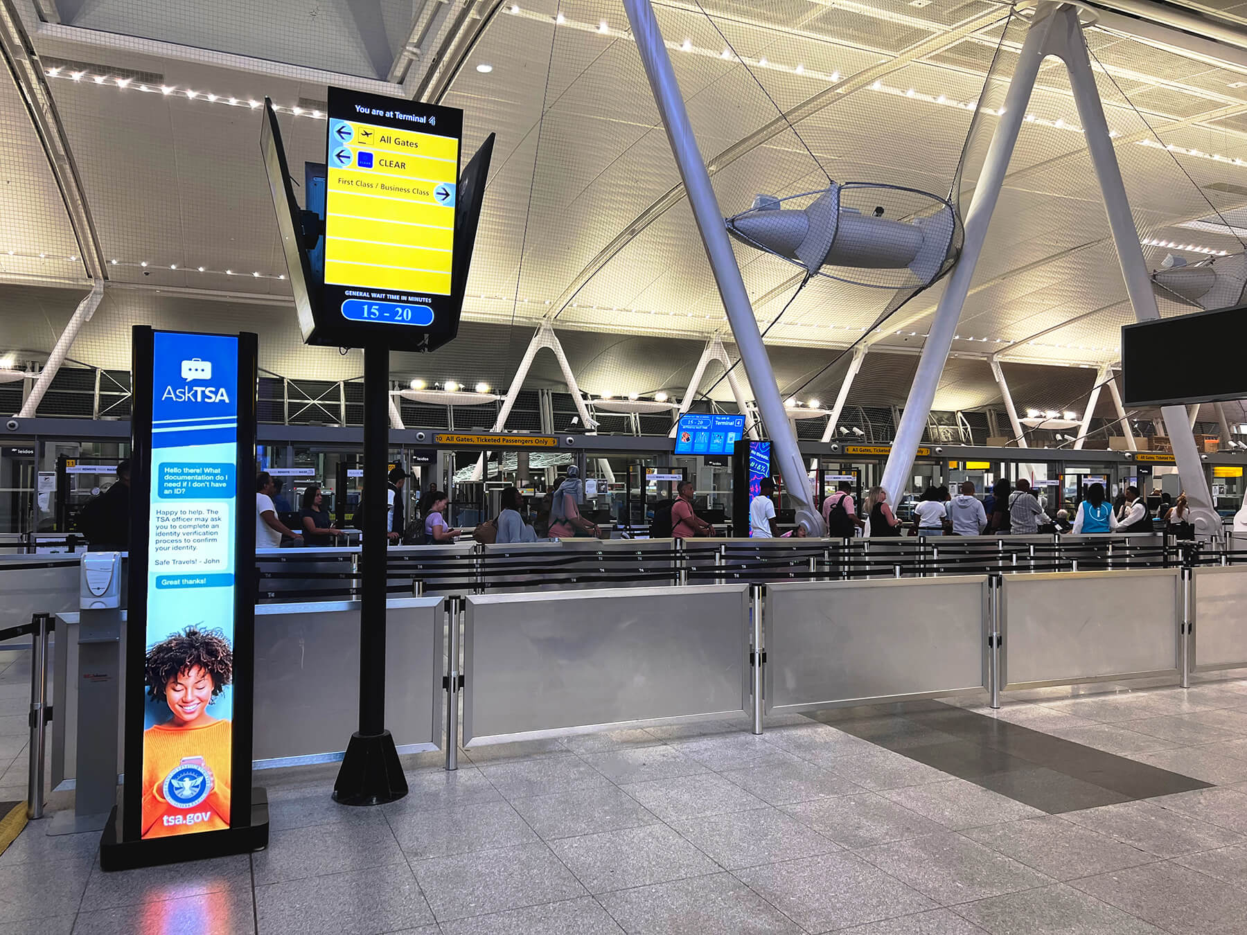 This solution aims to help deliver better and faster security checkpoints at JFK T4