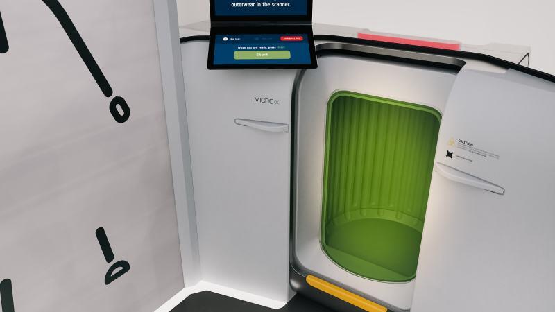 Small-Size CT screening system concept in pod based self-service screener