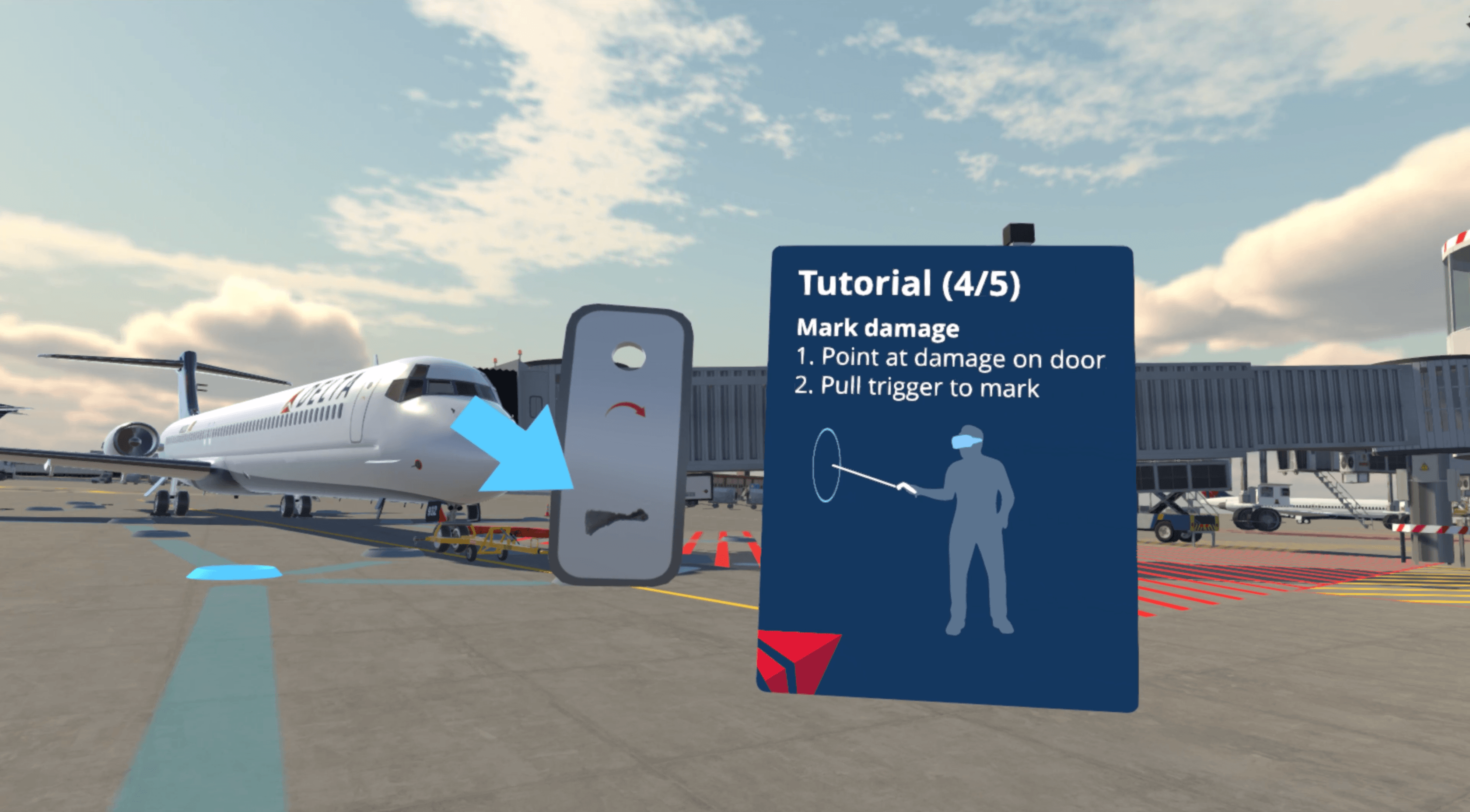 Delta Airlines' VR airfield training