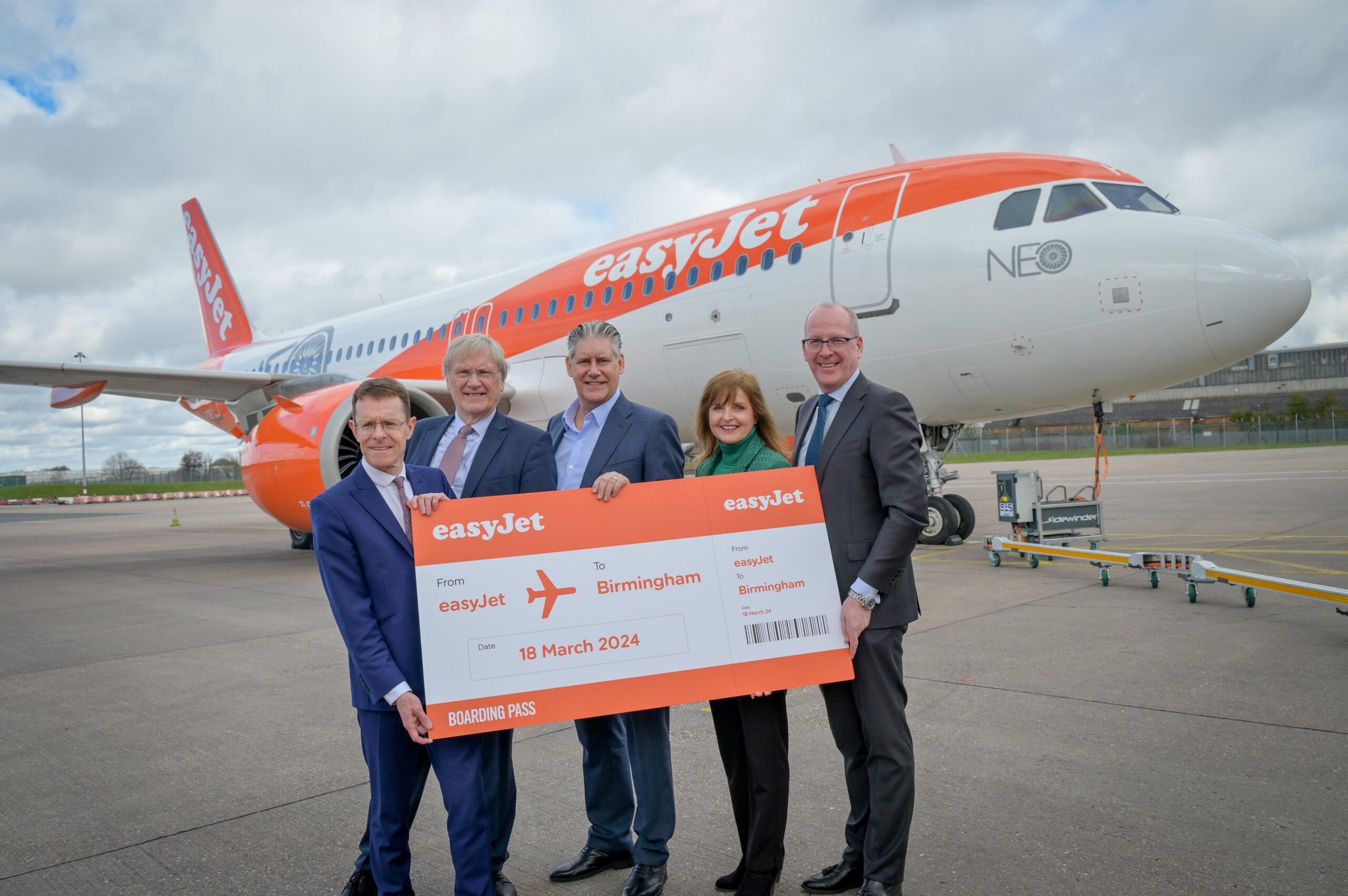 easyJet's new base was inaugurated on 18 March 2024