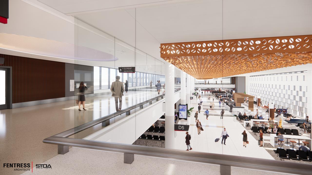 The new Terminal D West Concourse