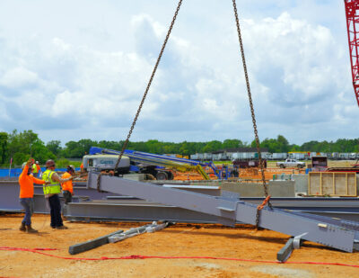 Steel Beam Set for Mobile International Airport Terminal and Parking Garage
