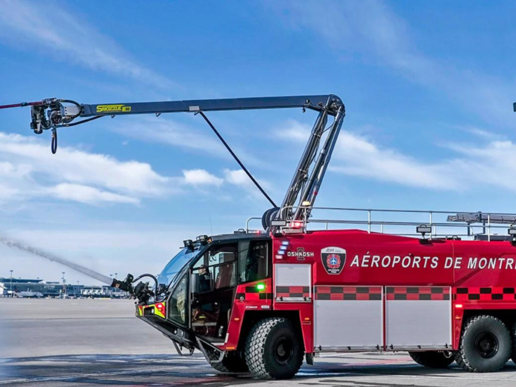 ADM Aéroports de Montréal Taking Five Oshkosh ARFF Vehicles