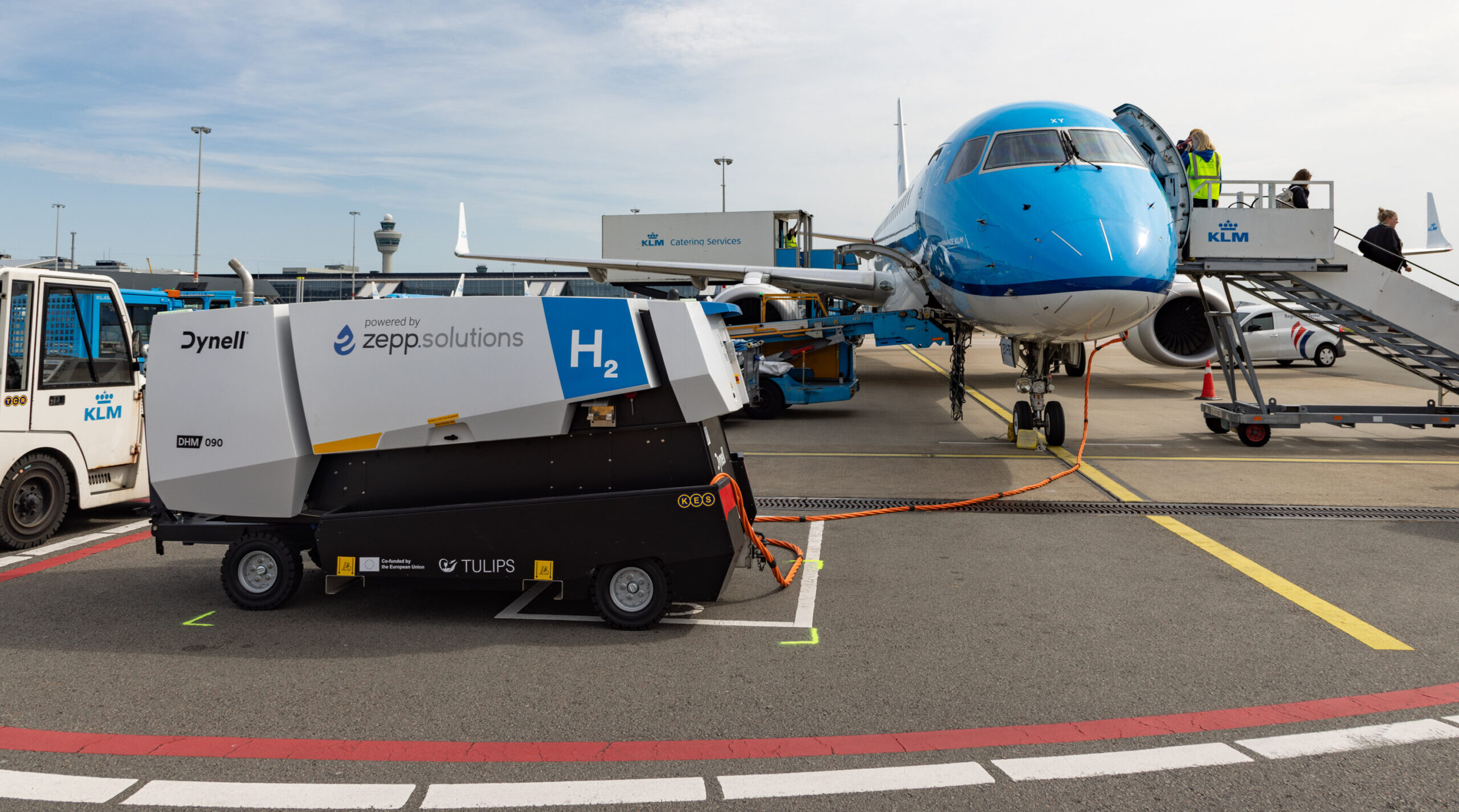 World first at Schiphol: airport tests the first hydrogen GPU