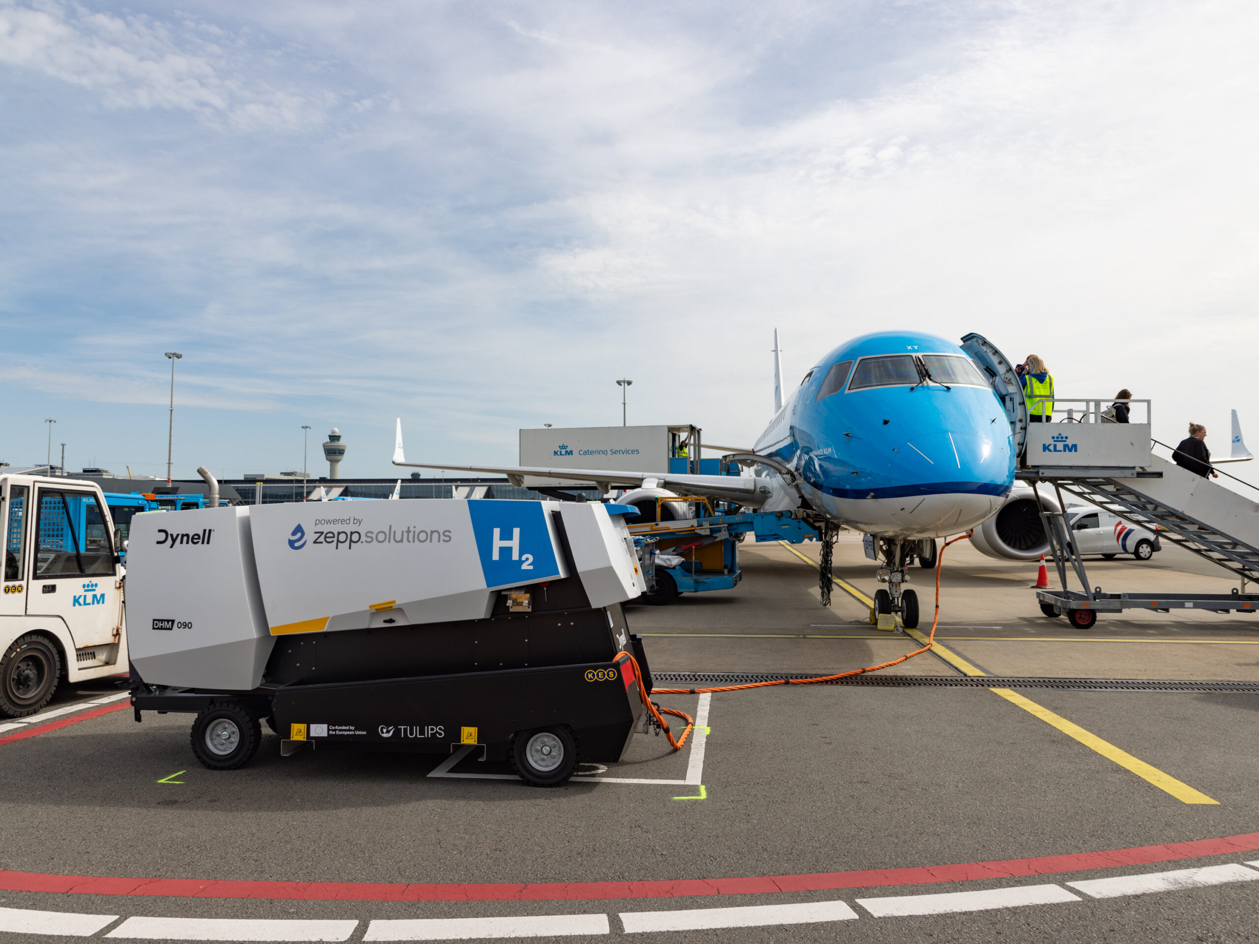 World first at Schiphol: airport tests the first hydrogen GPU