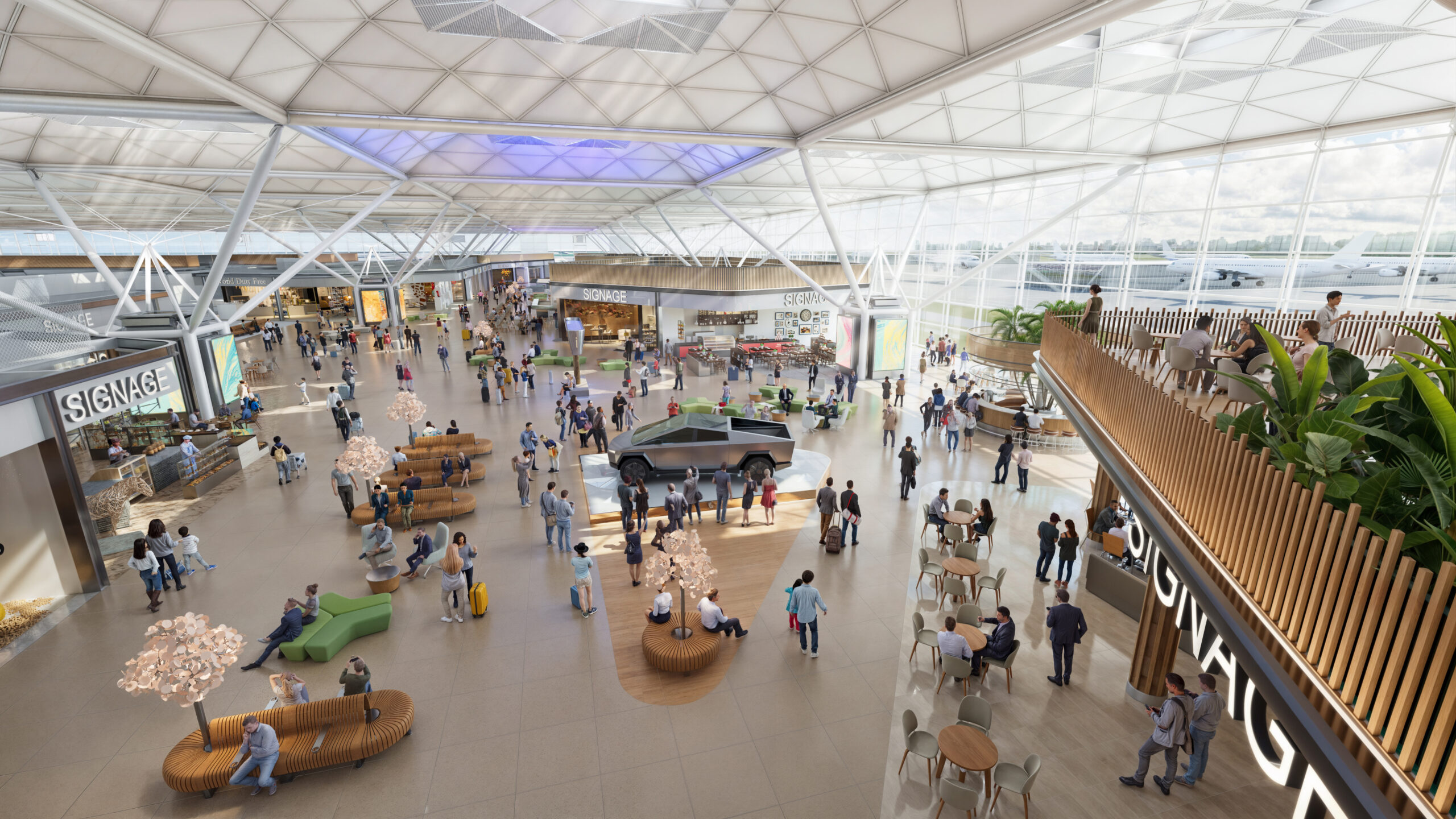 The terminal development will help enable the airport serve up to 43 million passengers a year