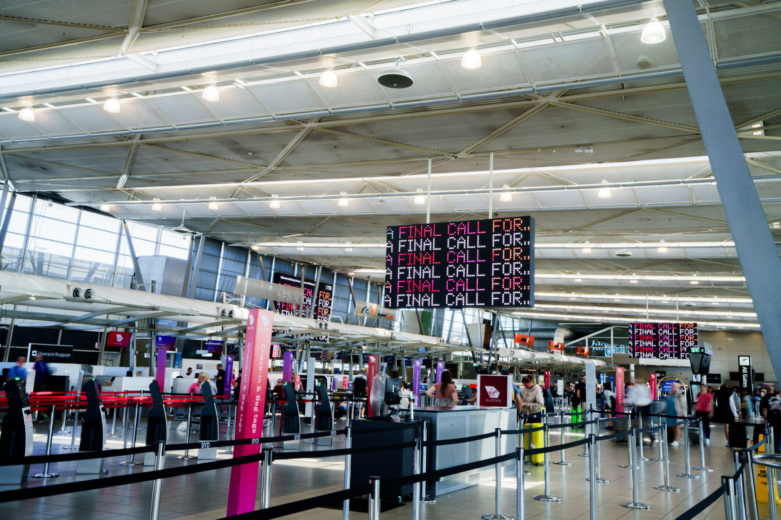 Rendering of Sydney Airport's T2 Domestic terminal after the upgrades