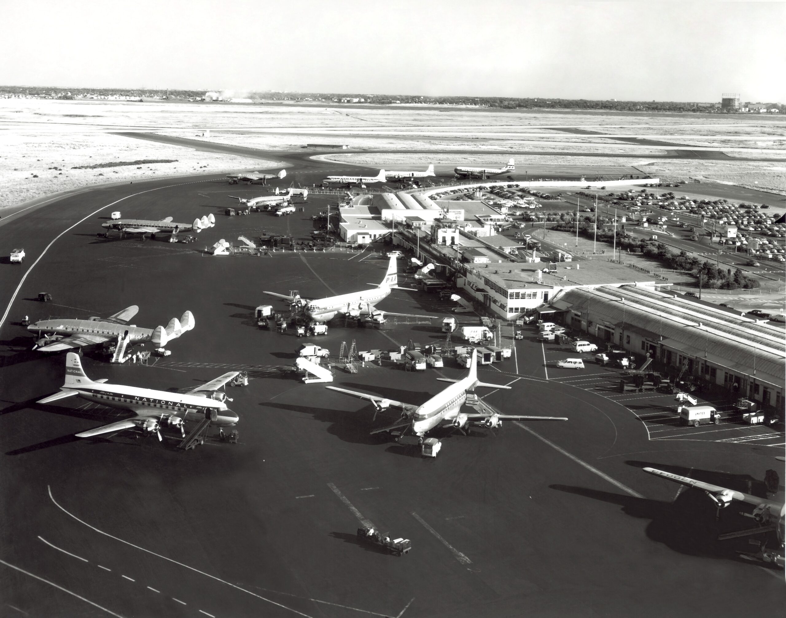 A historical photo of New York International Airport, known as Idlewild Airport