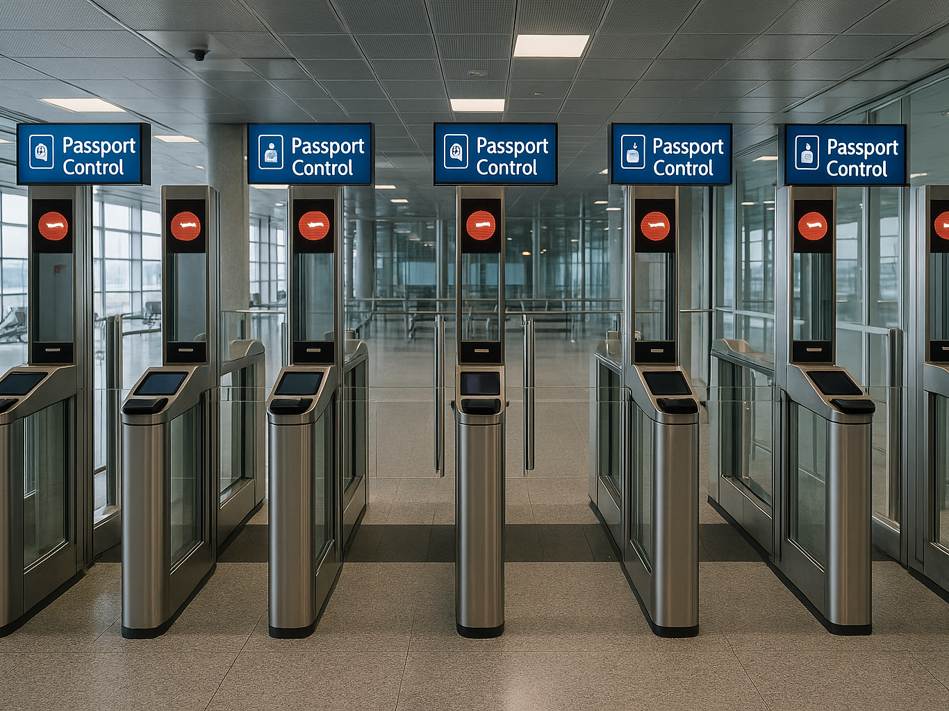E-gates & Immigration Counters