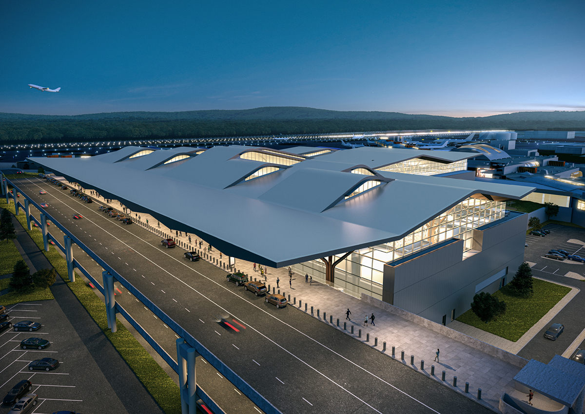 Rendering of the new terminal approach
