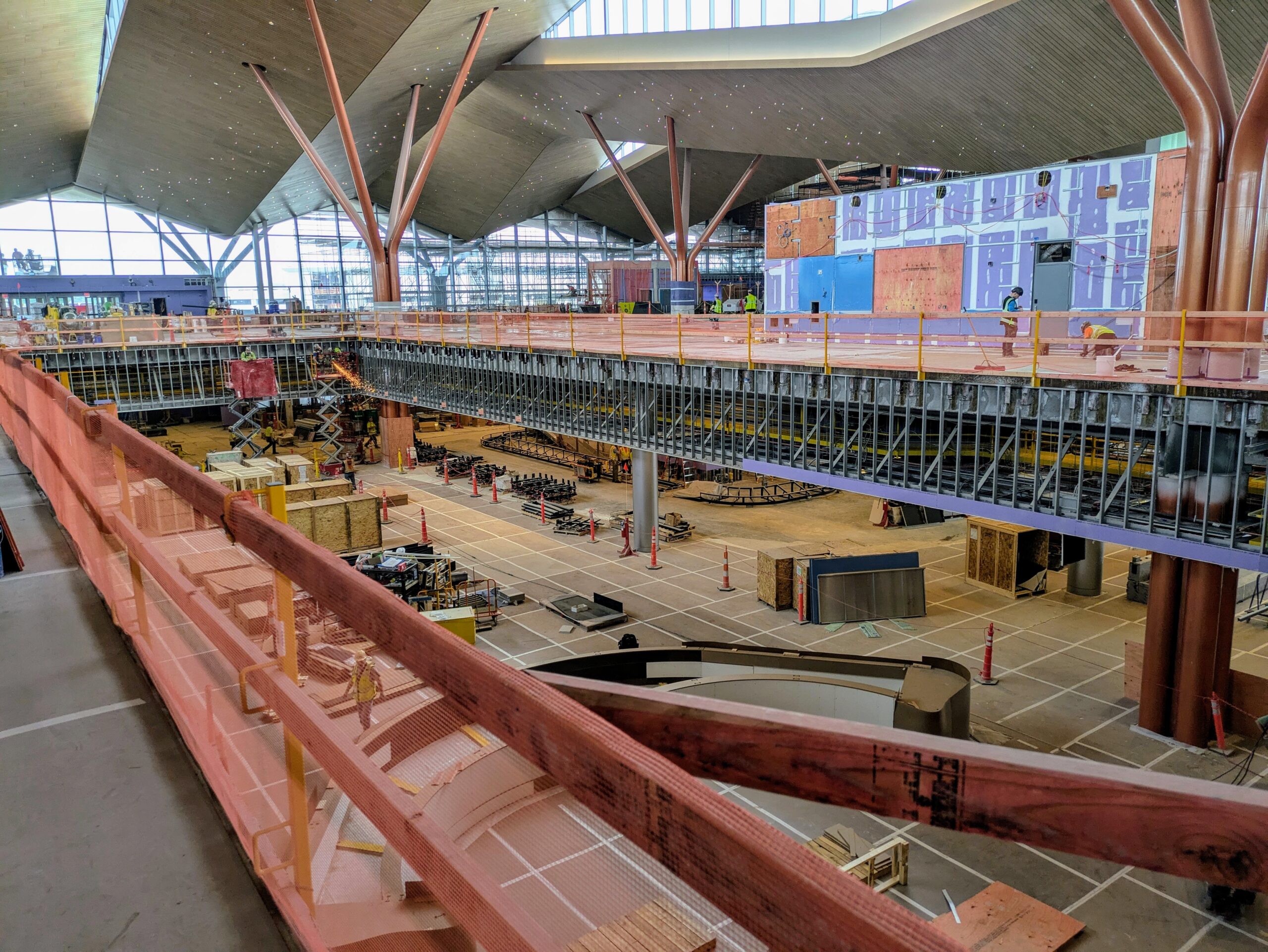 Passenger facilities have been consolidated and are now spread solely across two levels