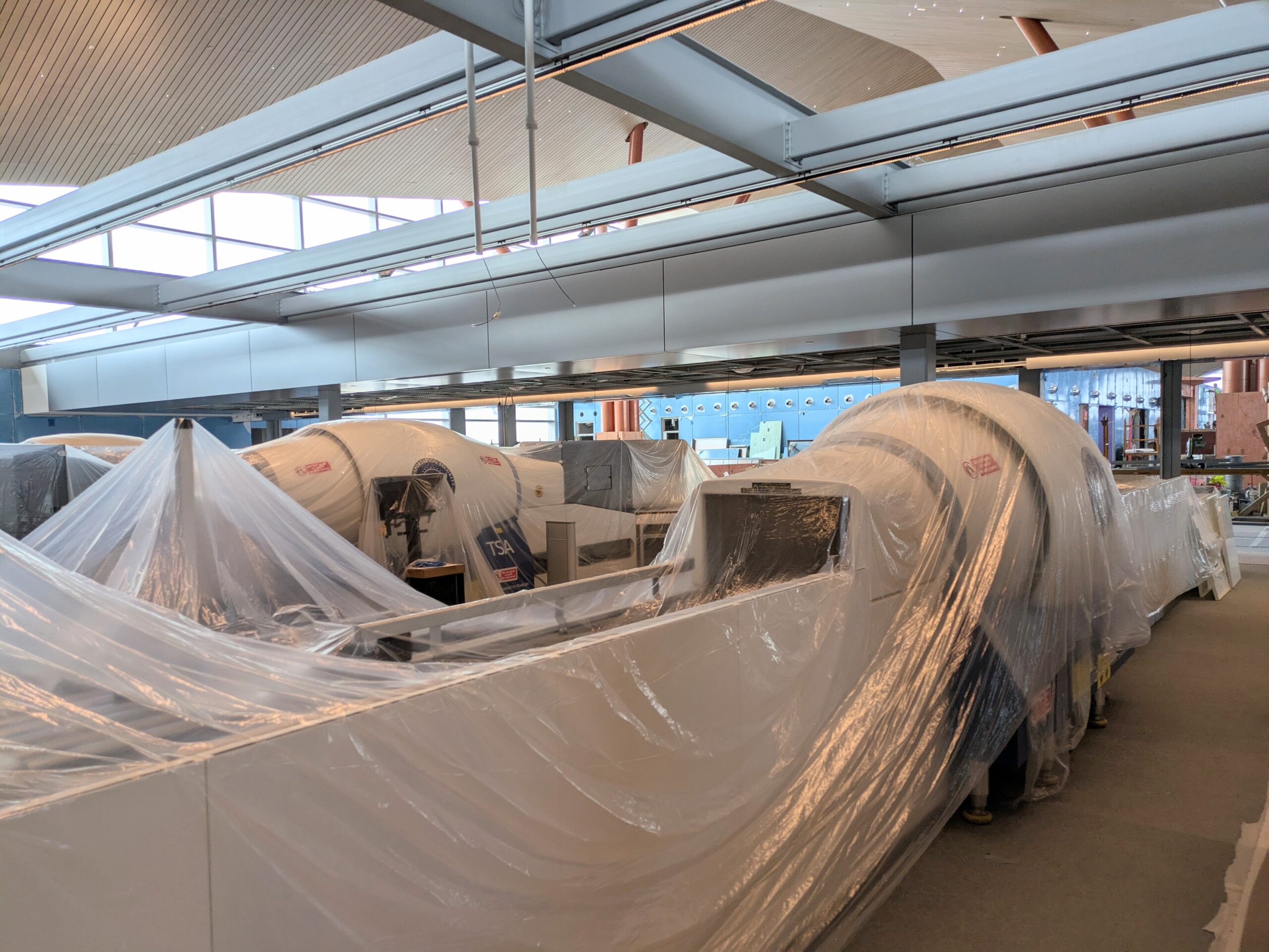 CT scanners ready to be unwrapped