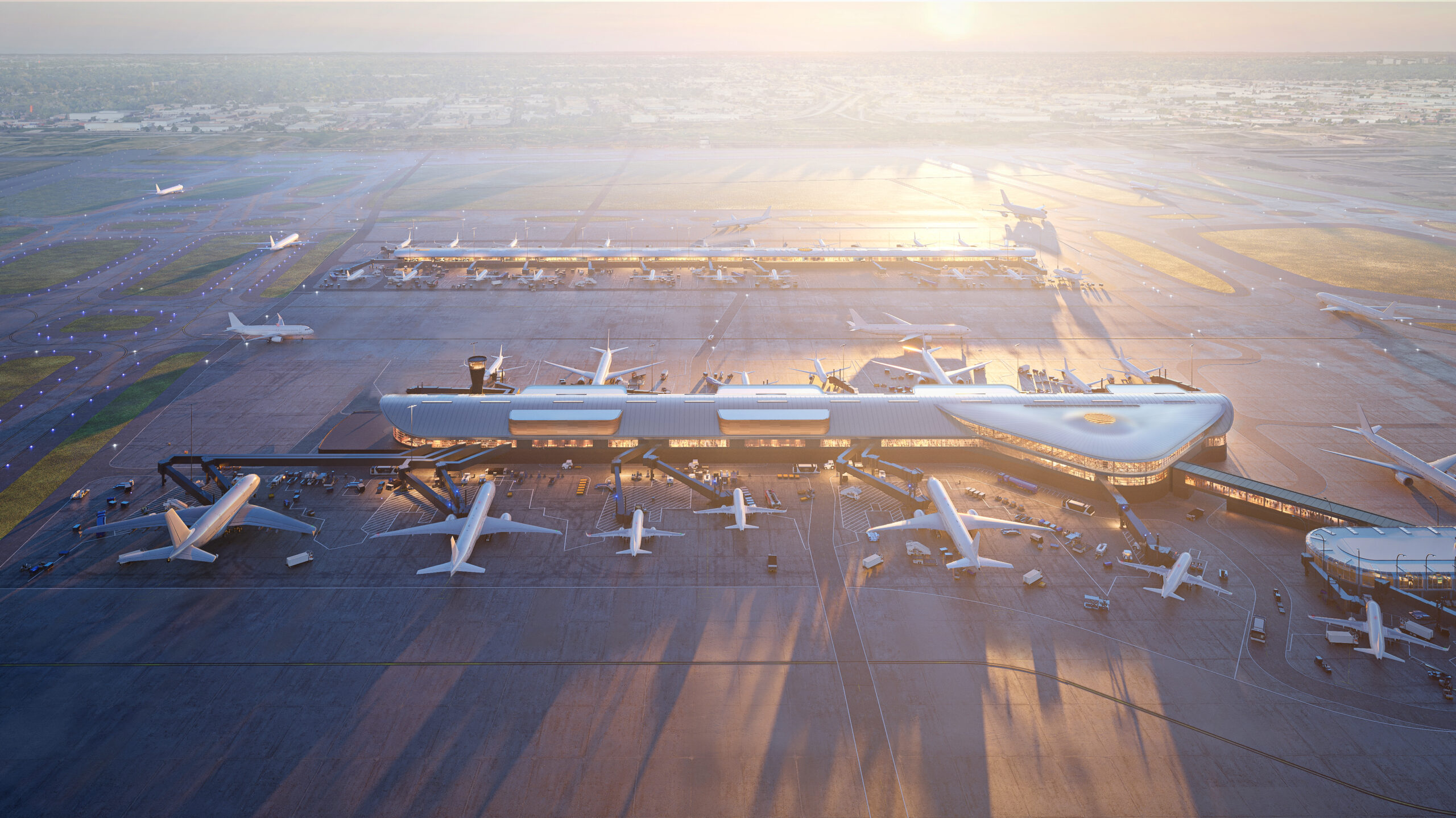 Concourse D and E Aerial