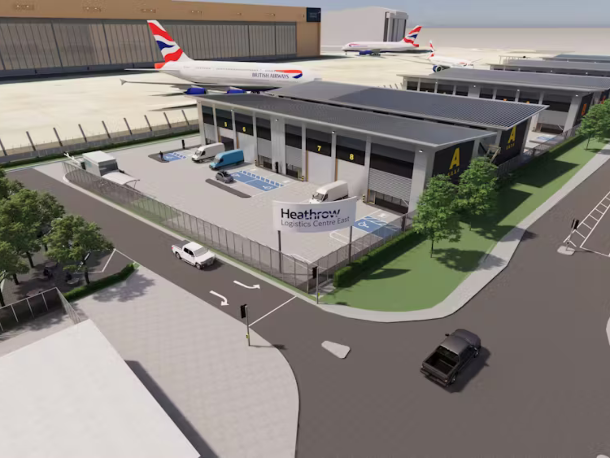 An artist rendering of the new business park