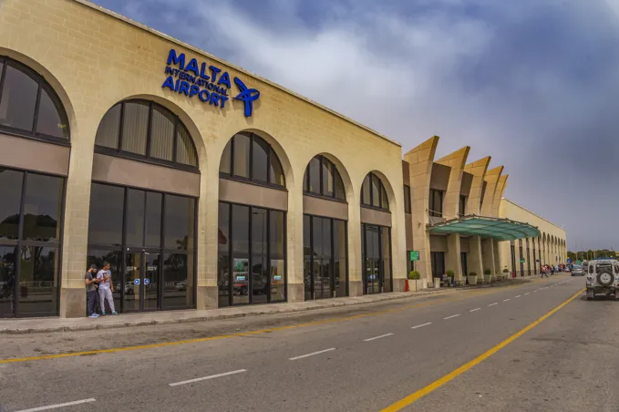 Malta International Airport from the outside