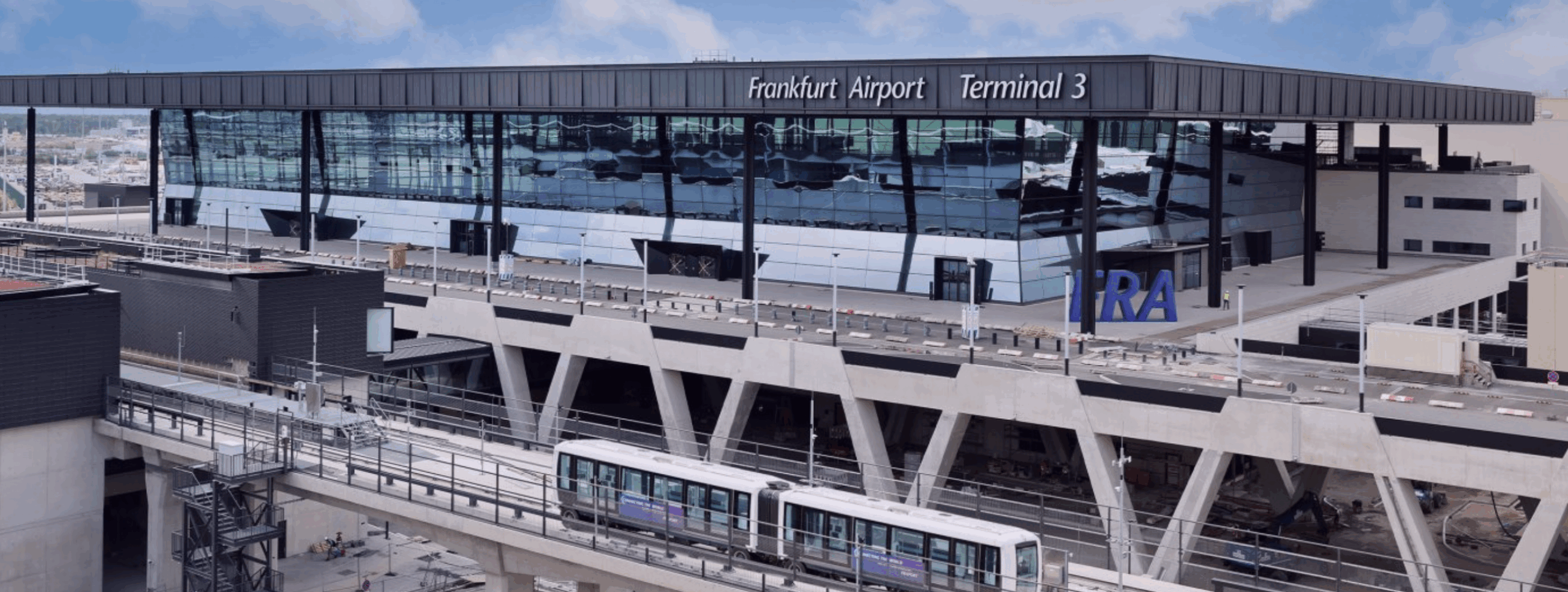 An image of the exterior of Frankfurt Airport's new Terminal 3