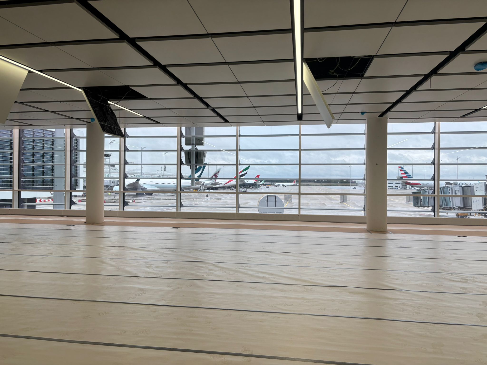 A view from a window at Munich Airport's new Terminal Expansion