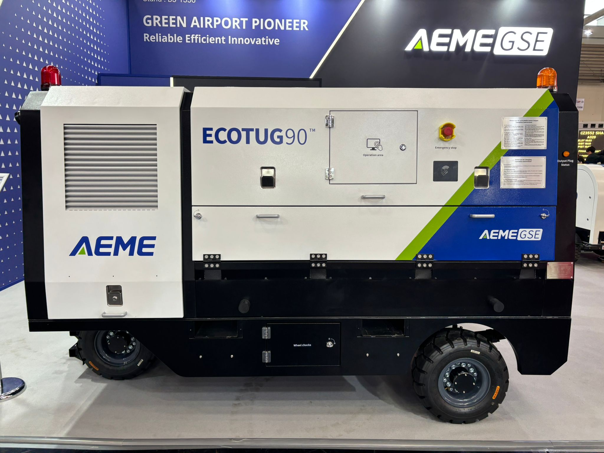 AEME GSE's ECOTUG 90 solution on display at inter airport Europe