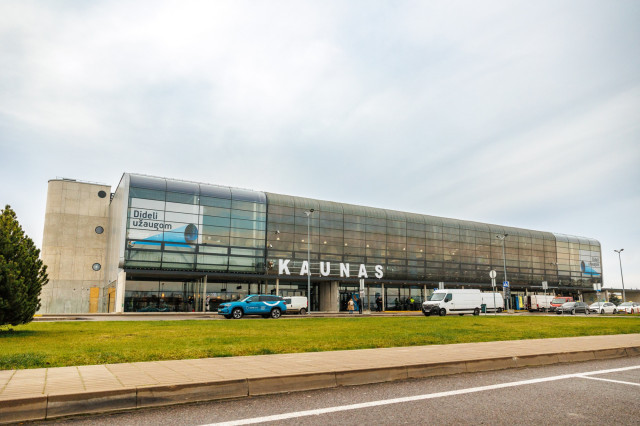 An external view of Kaunas Airport