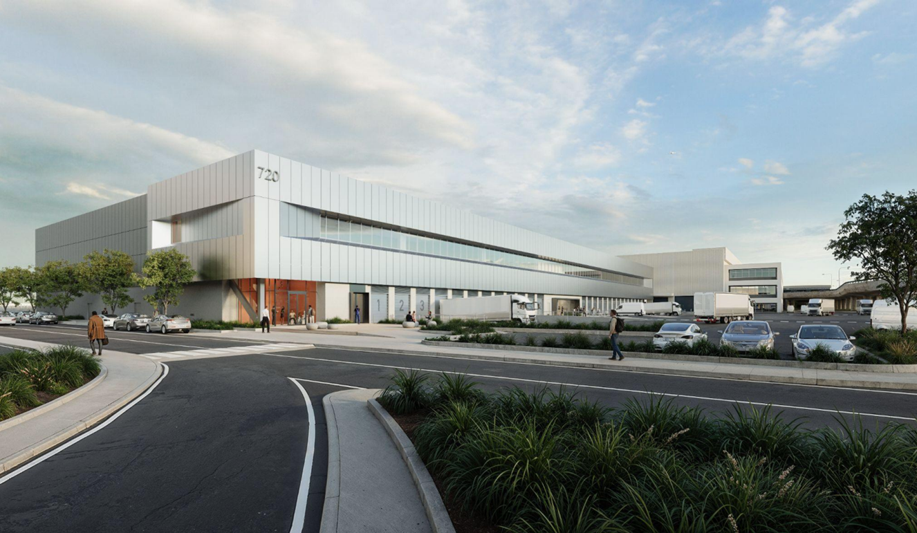 An artist rendering of the new cargo facility