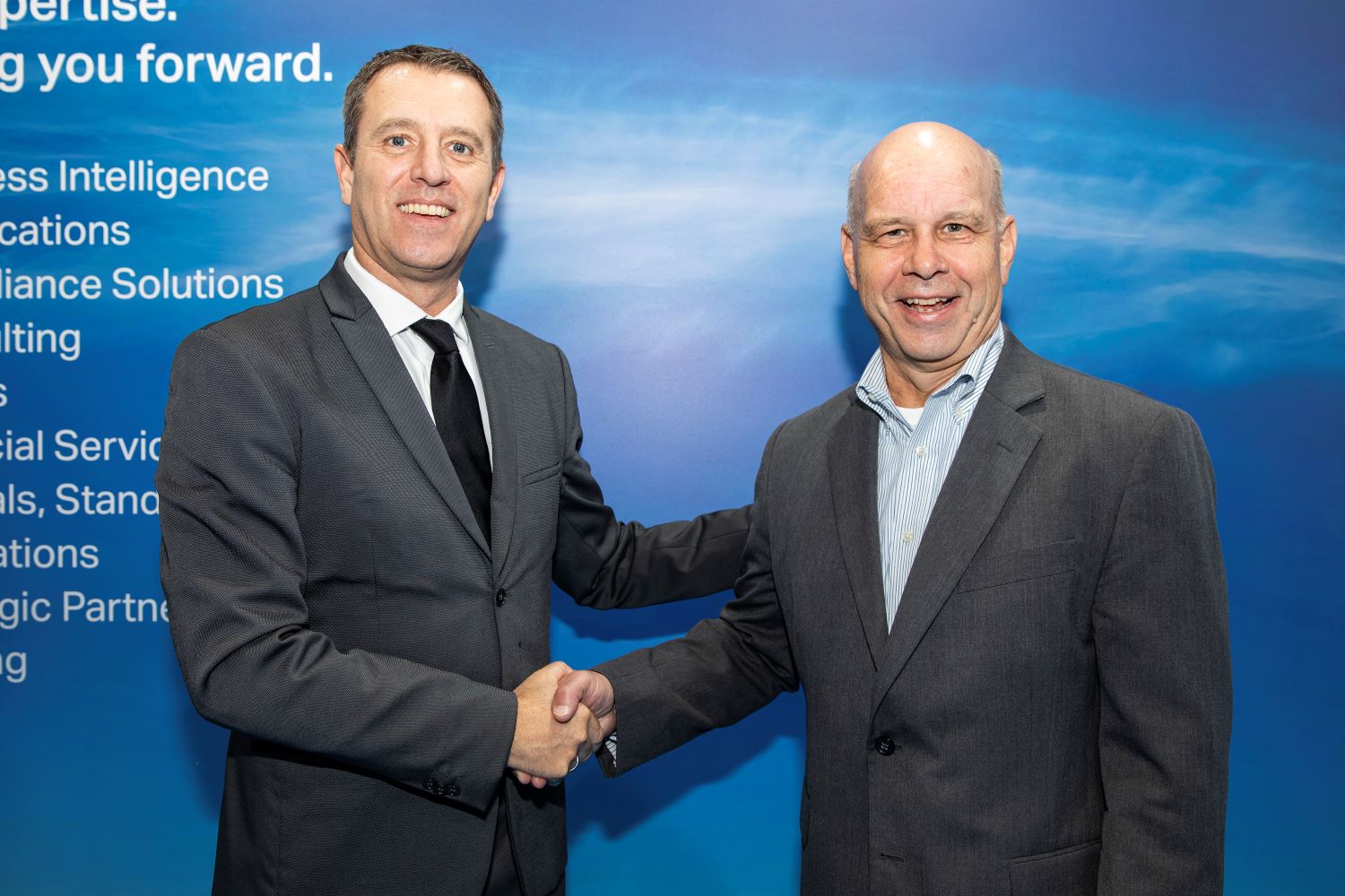 Two men shaking hands